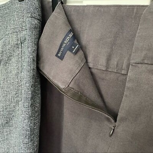 TWO Business Professional Skirts Grey Size 6 & 8 pencil Express Banana - Picture 4 of 4